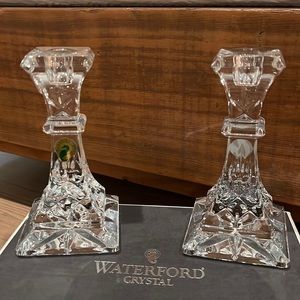 Waterford Crystal - Lismore Candlesticks (2) - Brand New
